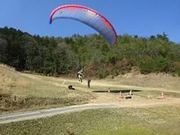 パラグライダー体験入学１名様≪秋 おでかけ レジャー 体験 アクティビティ≫