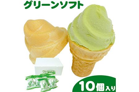 抹茶入りソフトクリーム グリーンソフト 10個入り 玉林園[30日以内に出荷予定(土日祝除く)] 和歌山県 紀の川市 抹茶 ソフト ソフトクリーム アイス スイーツ 10個 冷凍 送料無料---wsk_fgremsc_30d_22_11000_10p---