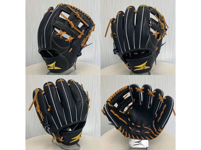 SAEKI　野球グローブ 【軟式・品番140】【ブラック】【Rオレンジ】【クリーム】