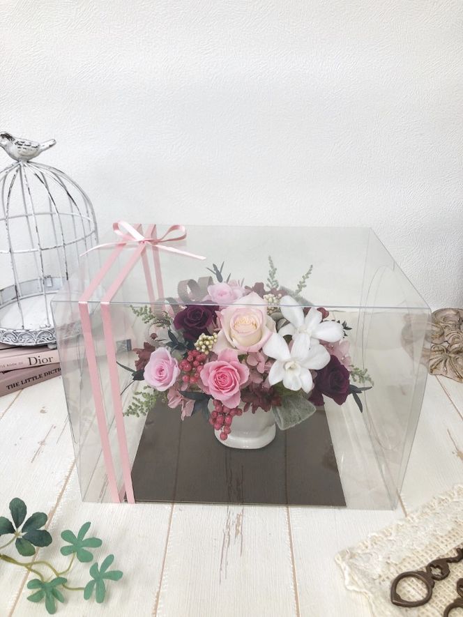 AJ006-2 プリザーブドフラワーアレンジ 【シェリ】 春日部市 シュガーパイン