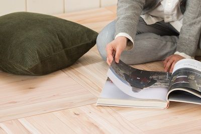 ユカハリ・タイル すぎ 無塗装 ウッドカーペット M-mm-A03A