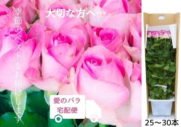 【CF】愛のバラ宅配便（ピンク）　※北海道・沖縄・離島は配送不可