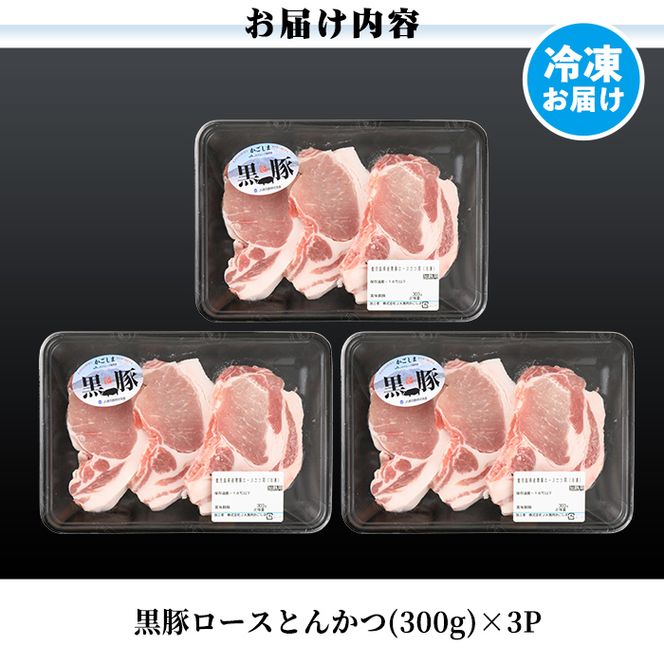 a238 C801 鹿児島黒豚とんかつセット！トンカツにぴったりな黒豚ロースを合計900g！国産だから安心＜C-801＞【あいら農業協同組合】