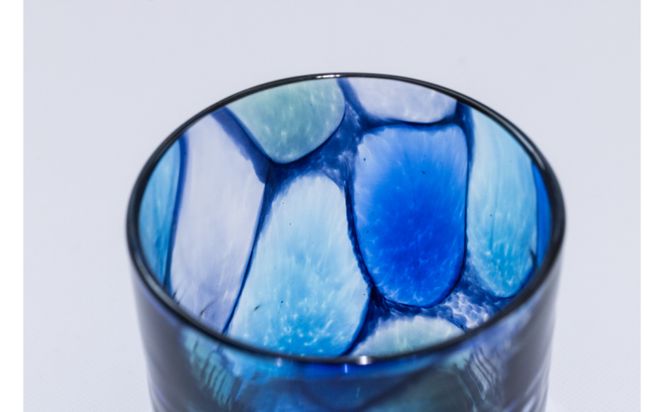 【RYUKYU GLASS WORKS 海風】ステンドロック（BLUE）