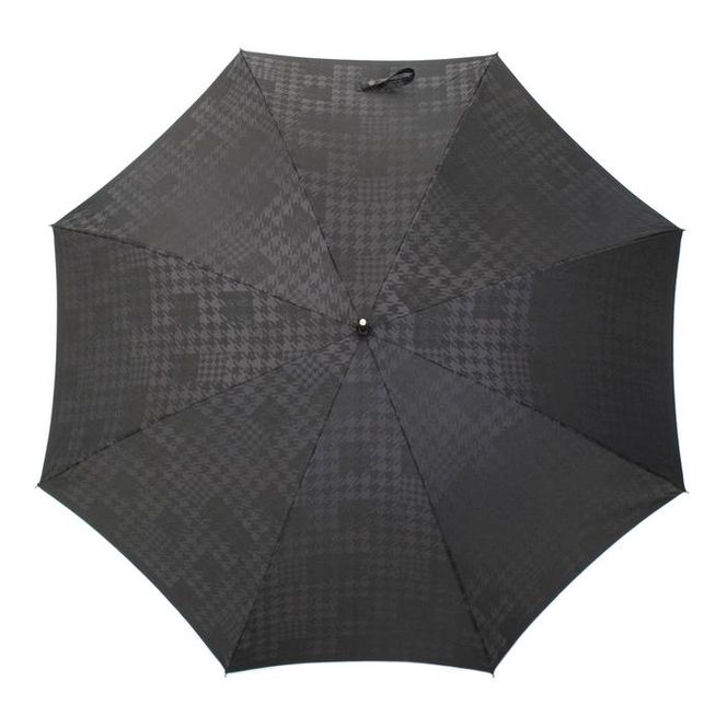 槙田商店【紳士晴雨兼用】長傘 monotone 千鳥チェック FAA5026