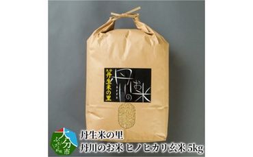 【B02007】 丹生米の里丹川のお米 ヒノヒカリ玄米 5kg