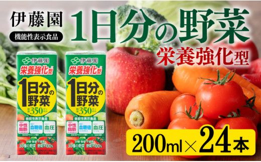 伊藤園 機能性1日分の野菜栄養強化型(紙パック)200ml×24本 [伊藤園 飲料類 野菜ジュース 野菜 ミックスジュース 飲みもの] [E7360]