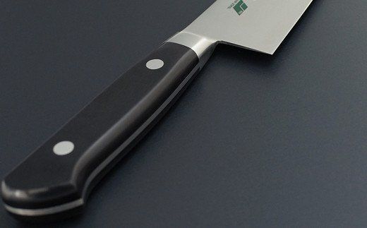 H40-12 フジタケ ステンレス ツバ付 三徳包丁 175mm