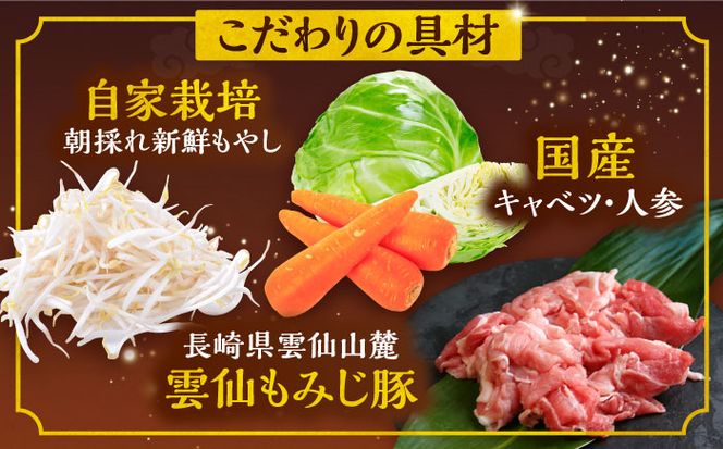 【3回定期便】冷凍 長崎皿うどん 4食 具入り / うどん 皿うどん 麺 / 南島原市 / 狩野食品[SDE018]