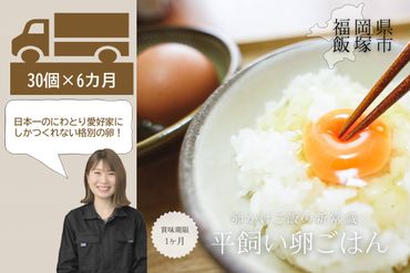 【H1-003】〈平飼い卵〉あかねの虜（30個/月）【6カ月定期便】