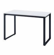 MTKTミーティングテーブル 幅120（3.天板ホワイト×脚部ブラック） ミーティング 打ち合わせ 作業机 家具 テーブル 愛西市 / タック株式会社 [AEAH013-3]