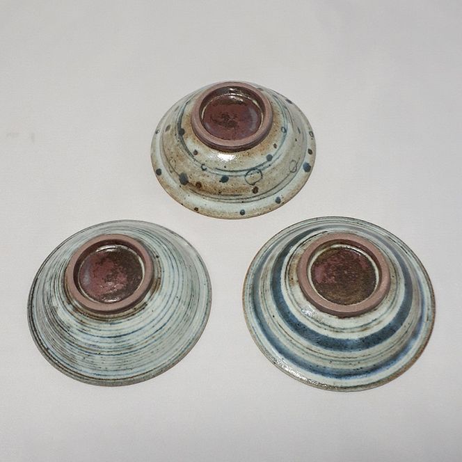 【益子焼】絵変わり小鉢 3個セット｜小鉢セット 和食器 食器 うつわ 器 小鉢 大石窯 (BW001) 