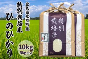 【新米先行受付】【令和6年度産】【11月下旬より順次発送予定】奈良県産　特別栽培米　ひのひかり　10kg（5kg×2）// お米 ひのひかり お米 広陵町