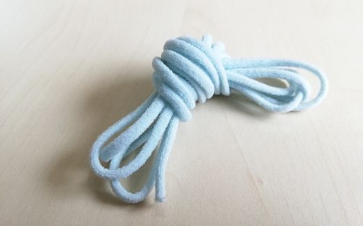 [P058] マスクゴム（リリヤン8本針）4mm×100m（抗ウイルス&抗菌加工済み）【サックス】