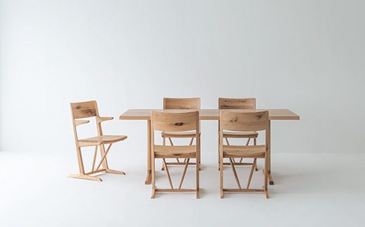 風のうたダイニングテーブル〈2本脚〉FX325WP《WO色》【0811001】