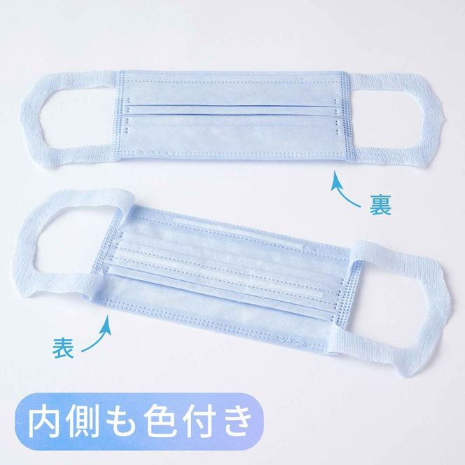 エリエール ハイパーブロックマスク ムレ爽快color's アイスブルー 小さめサイズ 720枚（30枚×24パック）◇