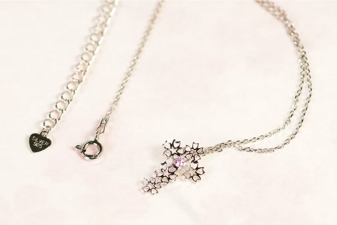 わに塚の桜モデルペンダント『桜クロス』 [スーパークラフト 山梨県 韮崎市 20743193] 