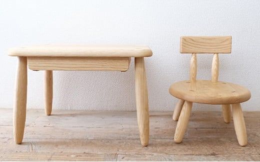 子供 椅子 キッズ チェア おしゃれ 木製 木育 男の子 女の子 いす イス 無垢材 国産 栗の木 栗材 インテリア 藤枝家具 遊木舎 TOYキッズチェア [PT0012-000037]