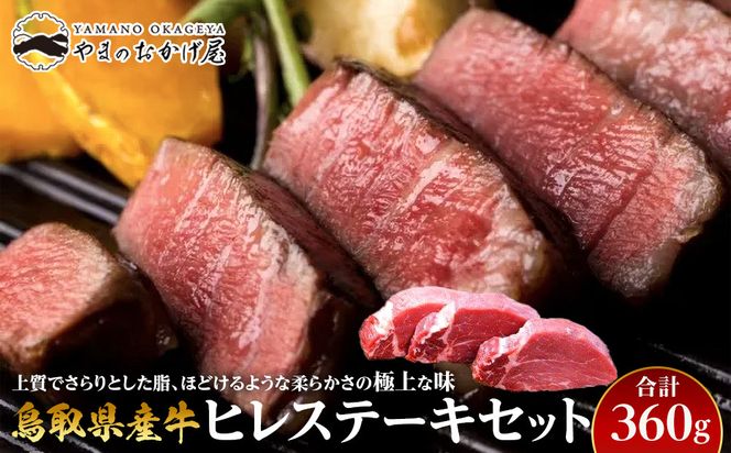 18.鳥取県産牛 ヒレステーキセット 3枚 計360g 313726_AJ019