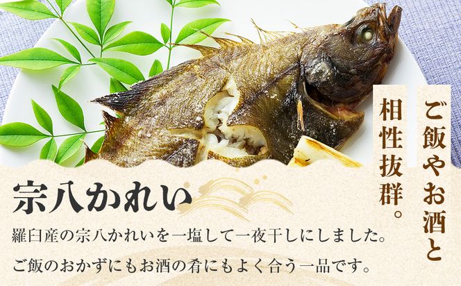 知床羅臼産宗八かれいセット  カレイ 鰈 一夜干し 干物 おかず ごはんのお供 お酒の肴 おつまみ アテ 魚 魚介 魚介類 海産物 海鮮 焼き魚 焼くだけ グリル 生産者 応援 支援 016942_AM053