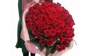 赤いバラ100花束【花 赤いバラ お誕生日 プレゼント 記念日 ご結婚お祝い お土産 大切な方への贈り物 大阪府 門真市 】 272230_BG013