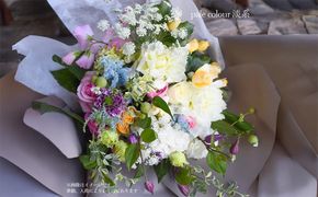 ブーケ シャンペトル 淡い色彩【花 フラワー ギフト 誕生日 結婚 ウエディング 祝い プレゼント 結婚祝い 送別 退職祝い 記念日 ブーケ シャンペトル ラウンド ゴージャス花束 送料無料 バレンタイン ひな祭り ホワイトデー 大阪府 門真市 】 272230_BG016VC04