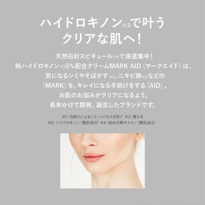 【MARK AID】ハイドスピキュールクリーム 2本セット【ハイドロキノン5％配合針クリーム】［ 京都 美容 ブランド しみ そばかす ケアクリーム 寝ている間にクリアな美肌へ 人気 おすすめ スキンケア用品 基礎化粧品 化粧品 美容クリーム お取り寄せ 通販 送料無料 ふるさと納税 ］ 261009_B-UA14