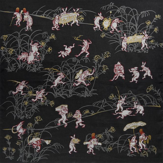 【三陽商事】鳥獣戯画 風呂敷 悠遊戯画［ 京都 風呂敷 ふろしき バッグ 人気 おすすめ エコ おしゃれ 収納 お弁当 和柄 お取り寄せ 通販 送料無料 ふるさと納税 ］ 261009_B-BY65