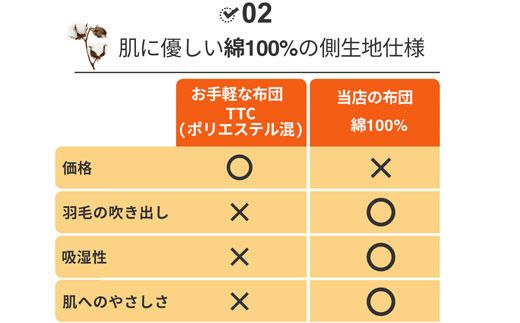 羽毛布団 シングル フランス産 ダックダウン90% 1.3kg ボディーアームスキルト 380dp 322032_BD019