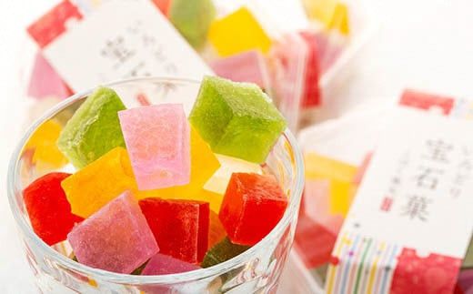 可愛い宝石のような琥珀寒天　いろどり宝石菓 8個セット 322032_BE003