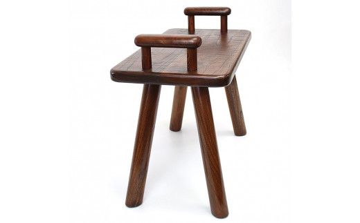 けやき　手付きスツール　漆塗り 322032_BG002