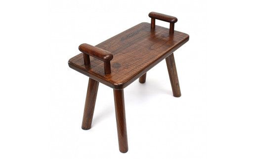 けやき　手付きスツール　漆塗り 322032_BG002