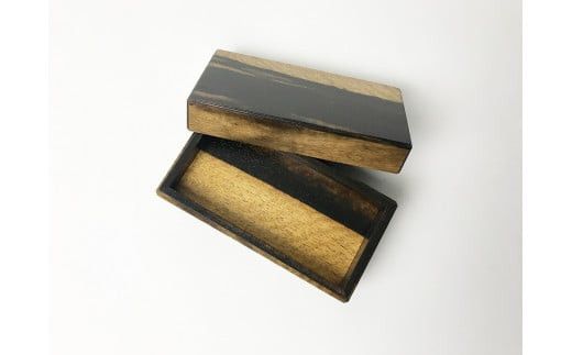 黒柿　二段箱　几帳面 322032_BG010