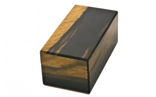 黒柿　二段箱　几帳面 322032_BG010