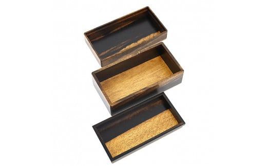 黒柿　二段箱　几帳面 322032_BG010