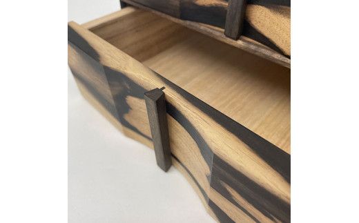 黒柿　二段引き出し 322032_BG011