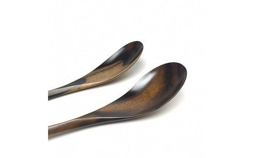 黒柿　壱乃匙セット（大２本、小２本） 322032_BG013