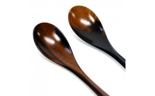 黒柿　壱乃匙セット（大２本、小２本） 322032_BG013
