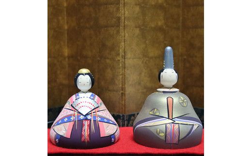 木地雛金彩セット 322032_BP006