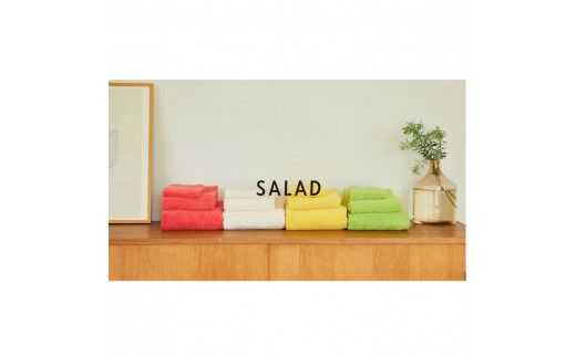 土から採れる　摘みたてタオル　『SALAD』ハンドタオル 4枚セット 322032_BR004
