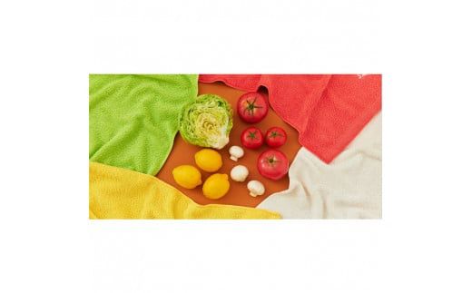 土から採れる 摘みたてタオル 『SALAD』 バスタオル 2枚セット 322032_BR014
