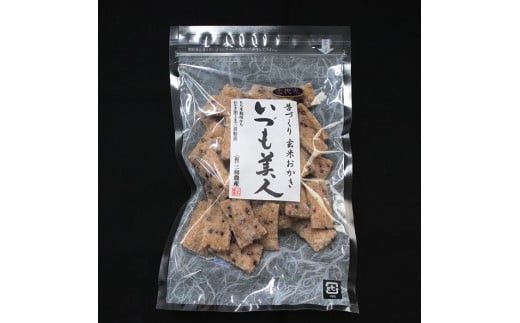 かむほどに口に広がる美味しさ　古代米入り玄米おかき「いづも美人」 322032_CC001VC02