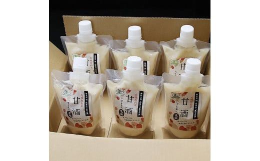 出雲の有機JAS認証　白米・玄米甘酒250ｇ×６本 322032_CC004VC02