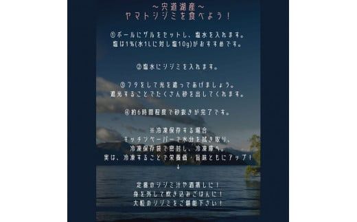 日本一！しまねのヤマトシジミ！Ｌサイズ 322032_CE003