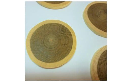 エンジュの輪切りコースター　10枚 322032_DV011