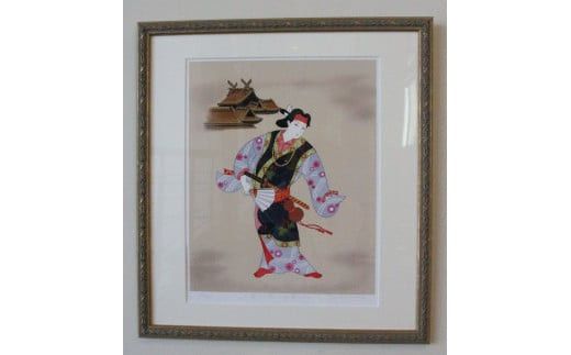 園山幹生　リトグラフ　「出雲の阿国と出雲大社 I」 322032_EW001