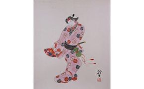 園山幹生　リトグラフ　「出雲の阿国」 322032_EW003