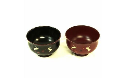 出雲の漆芸　羽反り夫婦汁椀　２客セット 322032_EW008