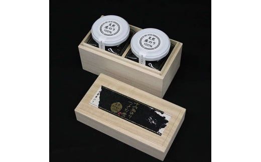 十六島のり100％、佃煮2本桐箱セット 322032_EX001
