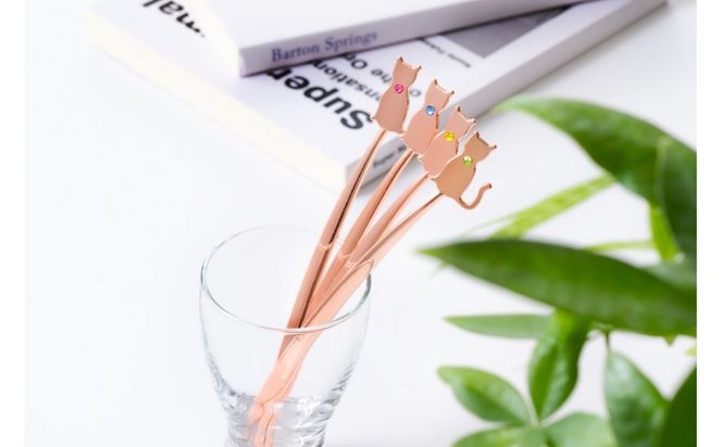 【誕生石ブックマーカー】＜2月 アメジスト＞ 猫しおり 読書 おしゃれ 敬老の日 父の日 ブックマーク 栞 ねこ ギフト 232238_CM028VC02